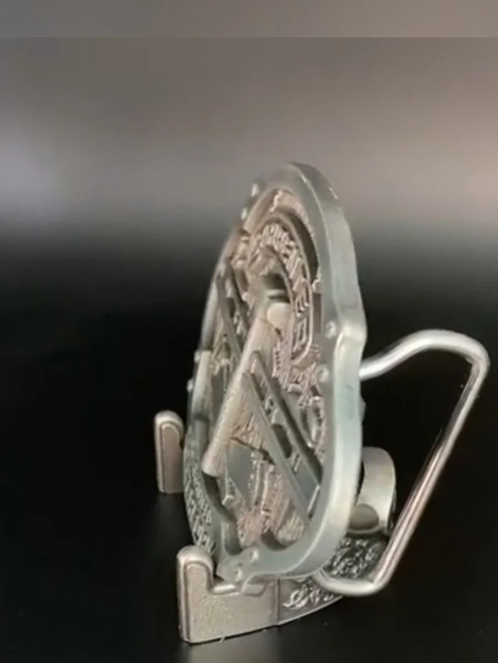 Carpenter Silver Oval Tools Hammer Level Saw Belt Buckle Unisex
